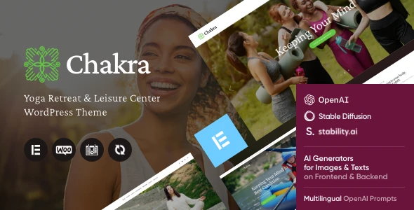 Chakra – Yoga Retreat & Leisure Center WordPress Theme