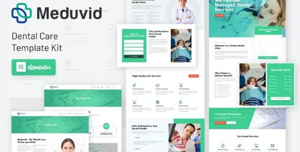 Meduvid – Medical & Dental Clinic Elementor Template Kit