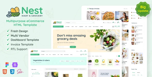 Nest – Multipurpose eCommerce HTML Template