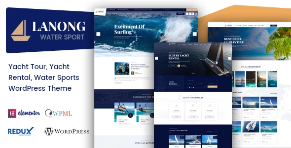 Lanong – Yacht Rental WordPress Theme