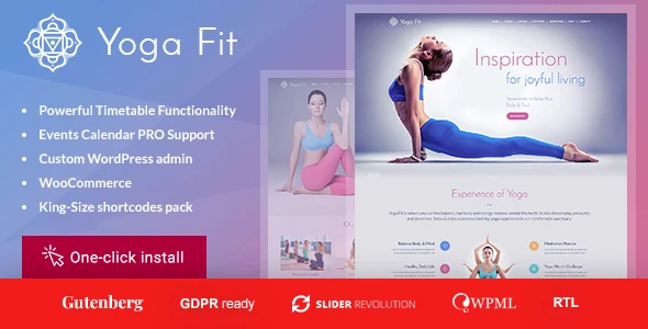 Yoga Fit – Sports & Fitness WordPress Theme