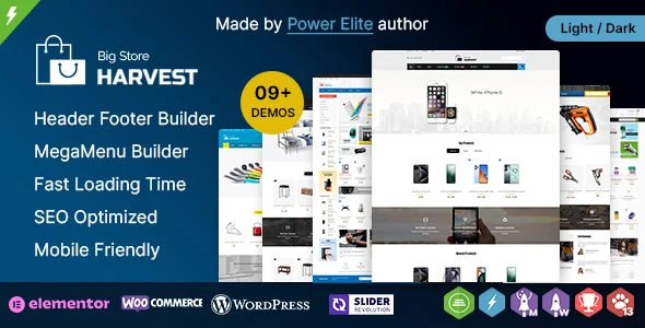 Harvest WP – Multipurpose Elementor WooCommerce Theme