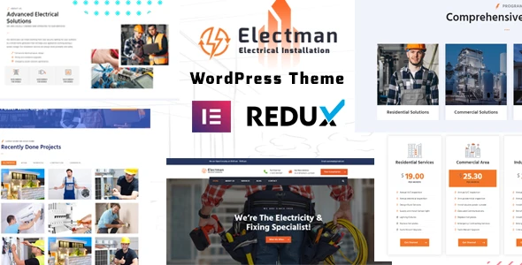 Electman – Electricity Services WordPress Theme