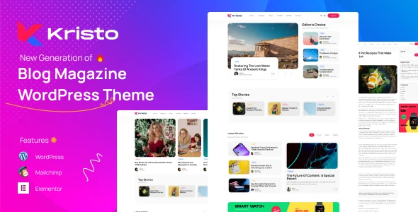 Kristo – Modern Magazine WordPress Theme