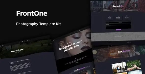 FrontOne – Creative Photography Template Kit