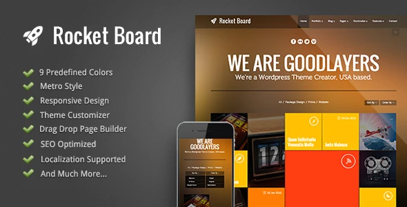 Rocket Board – Metro WordPress Theme