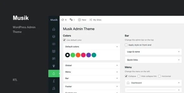 Musik – WordPress Admin