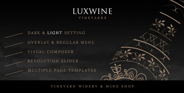 Luxwine – Wine WordPress Theme