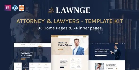 Lawgne – Attorney & Lawyers Elementor Template Kit