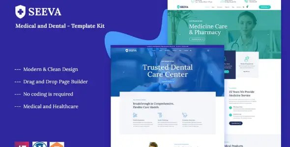 Seeva – Medical & Dental Elementor Template Kit