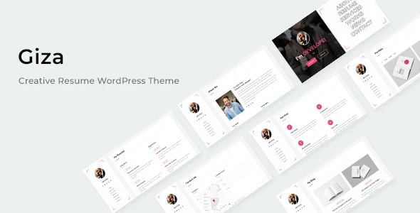Giza – Creative Resume WordPress Theme