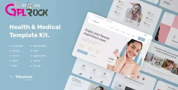 Minera Skincare & Dermatology Elementor Template Kit